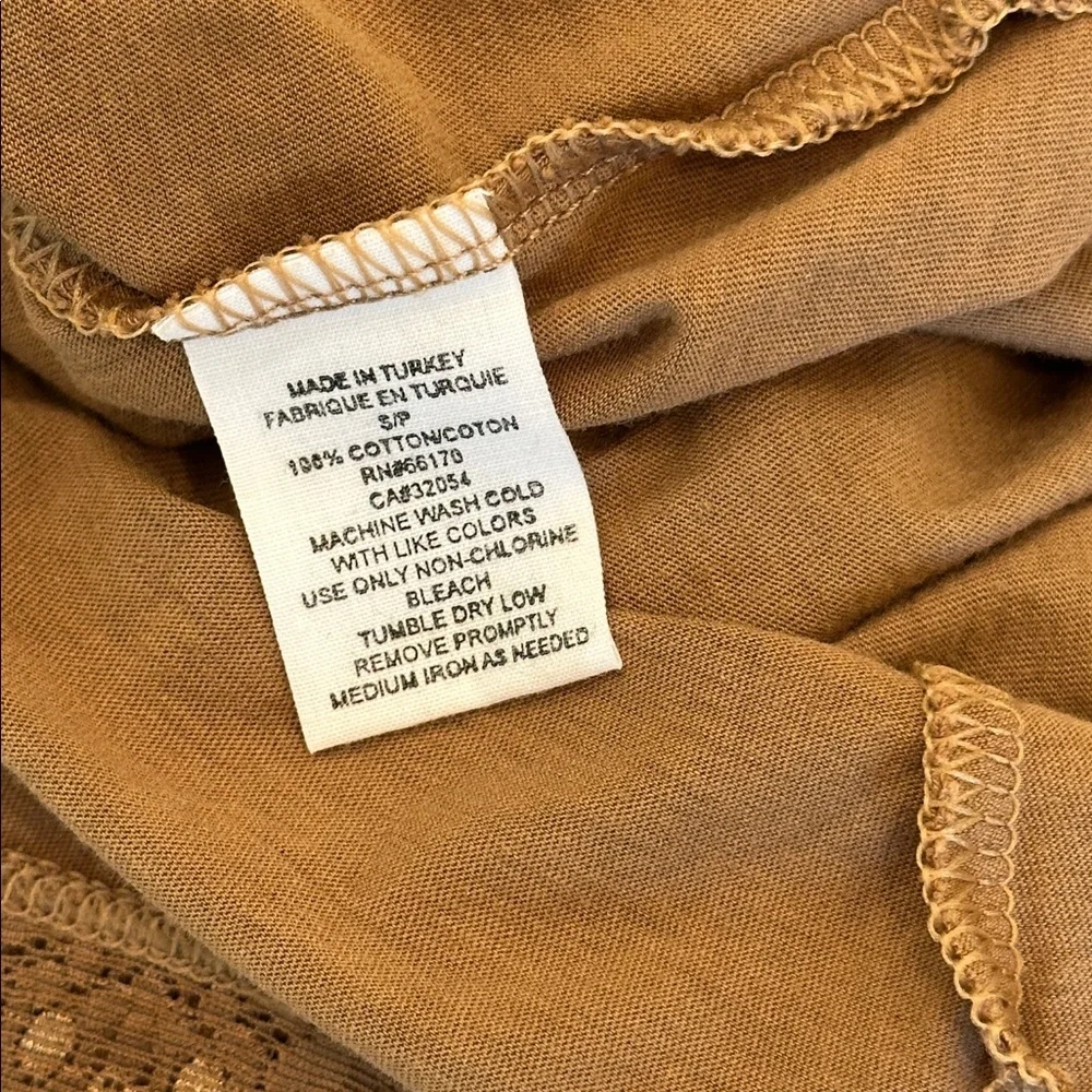 New Free People Brown Lace-Trimmed Chemise. Size S.